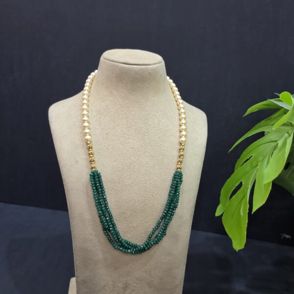 green beads chain