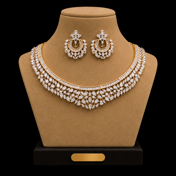 premium diamond replica neckset
