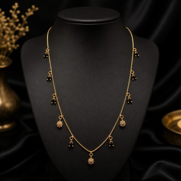trendy black beads | office wear