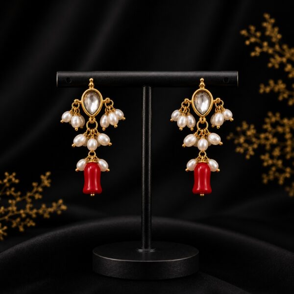 coral earrings
