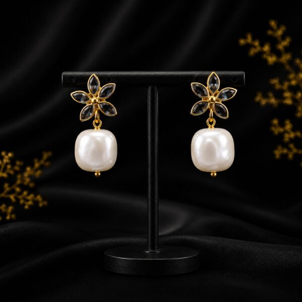 stylish pearl earrings