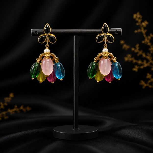 light weight navaratan earrings